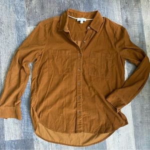 Lucky Brand Women's Button-Down Shirt in Rust